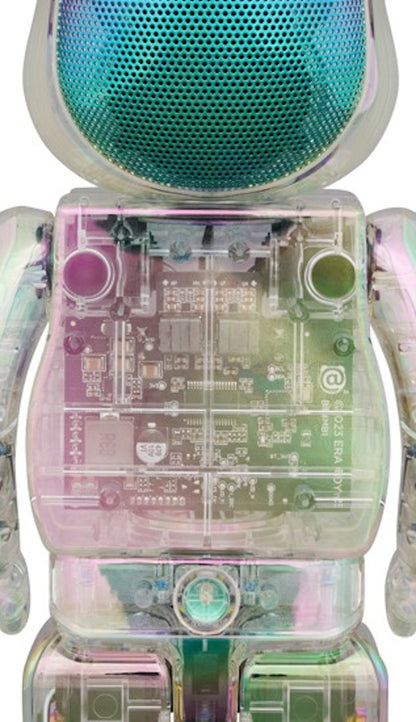 Bearbrick Audio Iridescent Portable Bluetooth Speaker 400% Crystal Halo