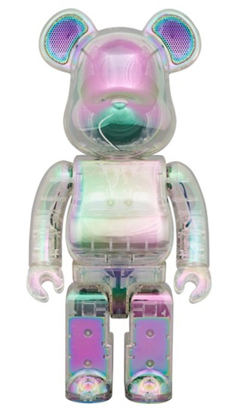 Bearbrick Audio Iridescent Portable Bluetooth Speaker 400% Crystal Halo