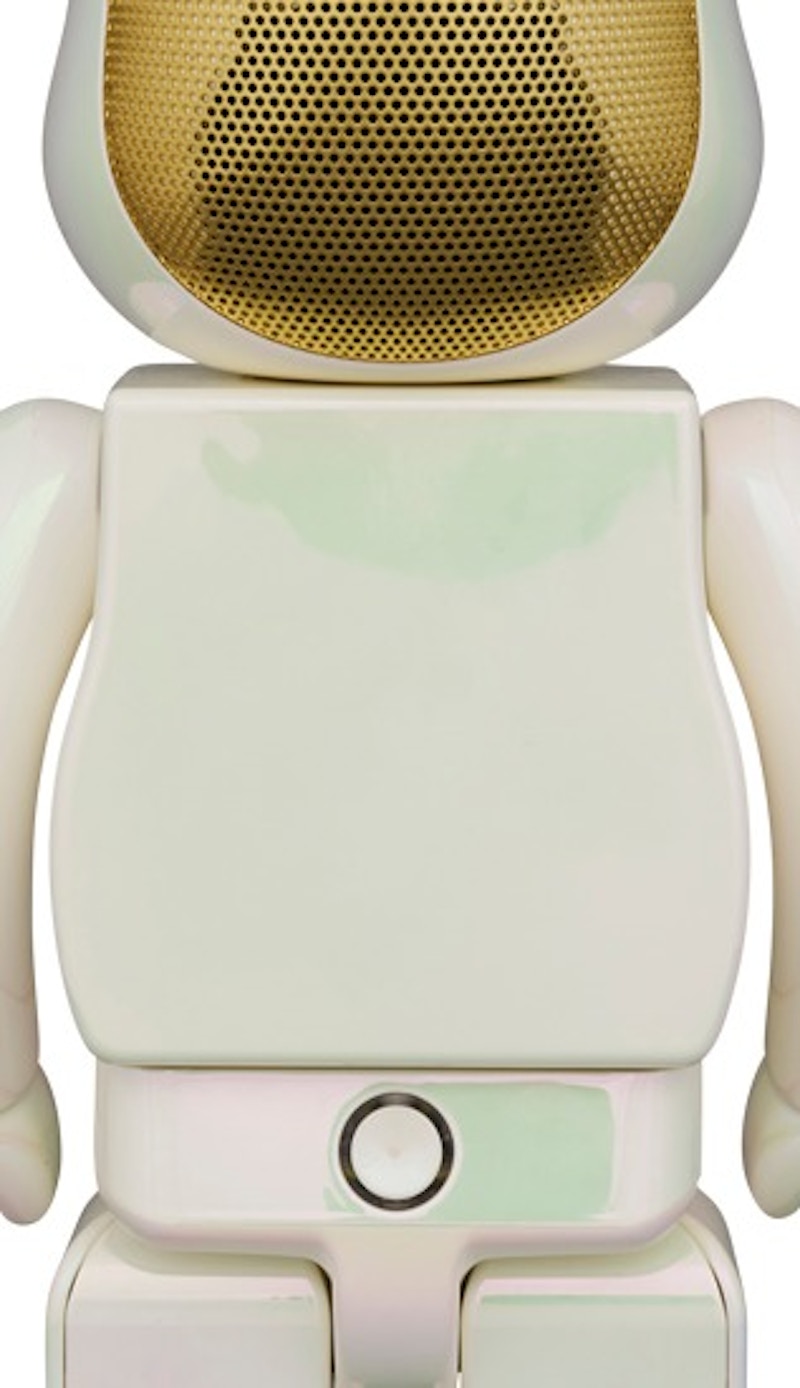 Bearbrick Audio Iridescent Portable Bluetooth Speaker 400% Pearl Mirage