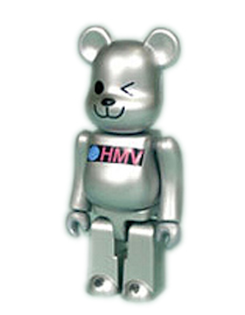 Bearbrick B-000 HMV 400% Silver