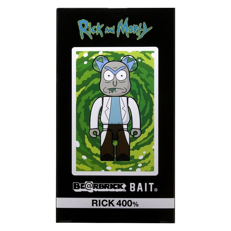 Bearbrick BAIT x Medicom Rick and Morty 400% White