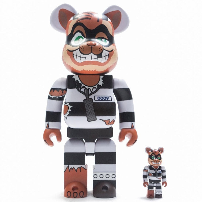 Bearbrick BAIT x Medicom TMNT Scratch 100% & 400% Set White/Black