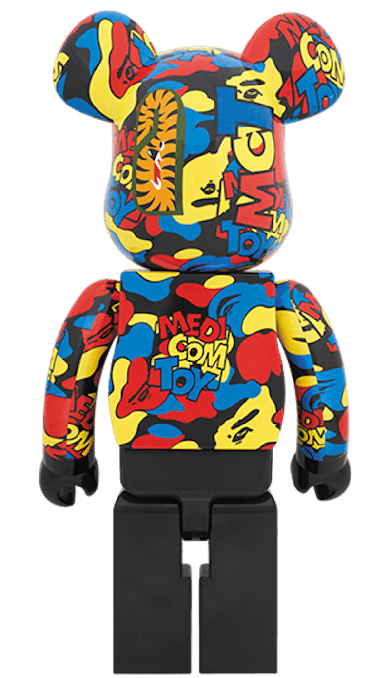 Bearbrick BAPE Camo Shark 1000% Multi