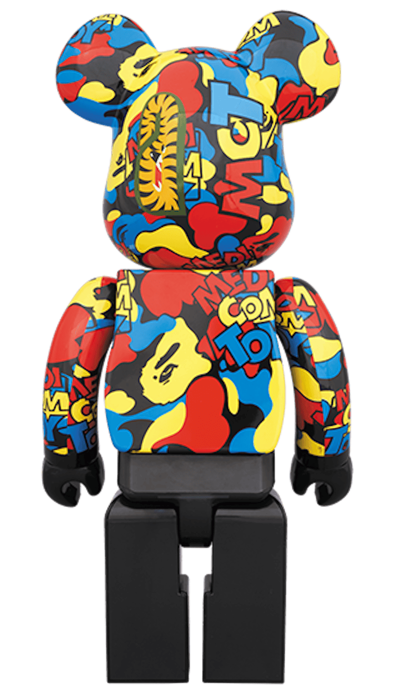 Bearbrick BAPE Camo Shark 400% Multi