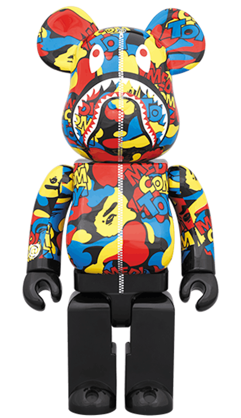 Bearbrick BAPE Camo Shark 400% Multi
