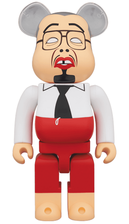Bearbrick Balance Uncle 400% White/Red