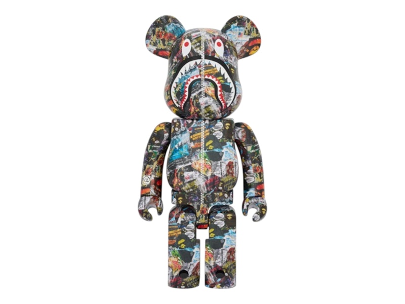 Bearbrick Bape(R) Legacy Camo Shark 1000% Red