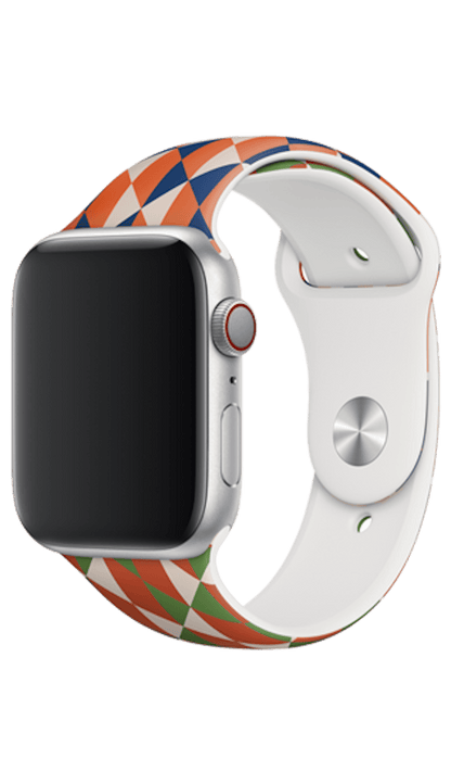 Bearbrick Barry McGee + Apple Watch Sports Band 44mm 100% & 400% Set Orange