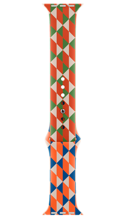 Bearbrick Barry McGee + Apple Watch Sports Band 44mm 100% & 400% Set Orange
