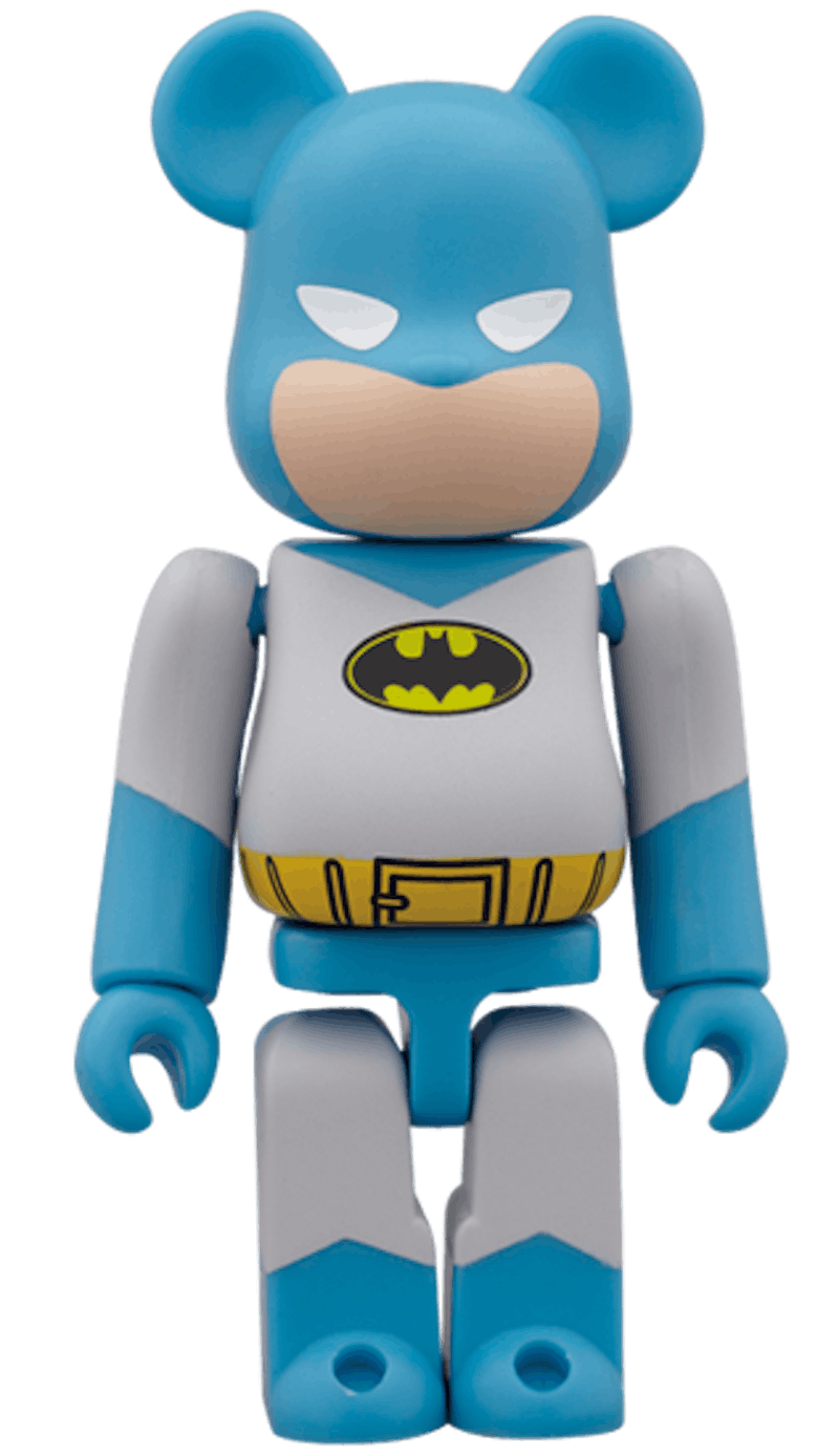 Bearbrick Batman 100% Grey/Blue