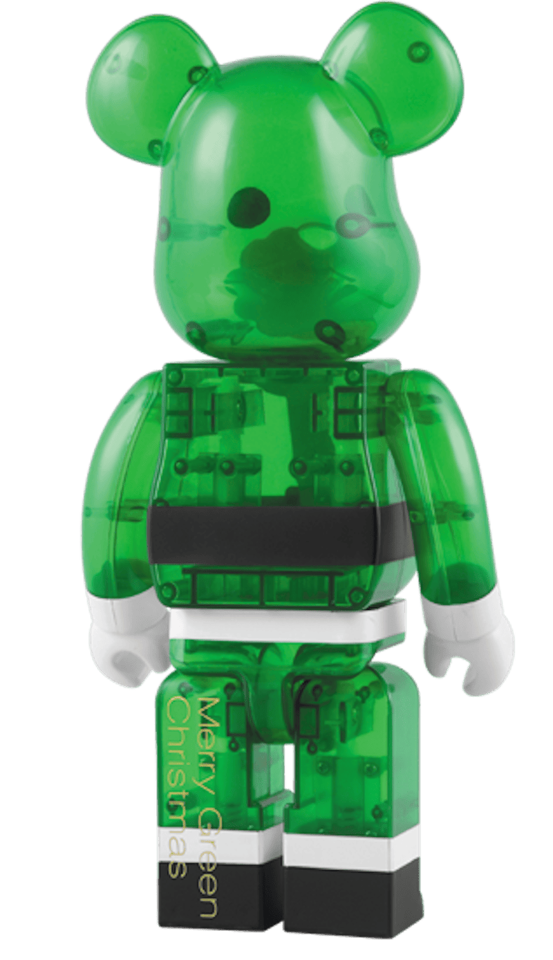 Bearbrick Bear Santa 400% Green
