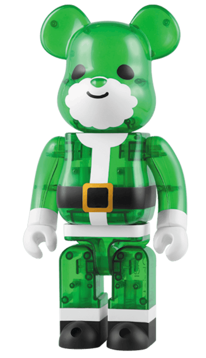 Bearbrick Bear Santa 400% Green
