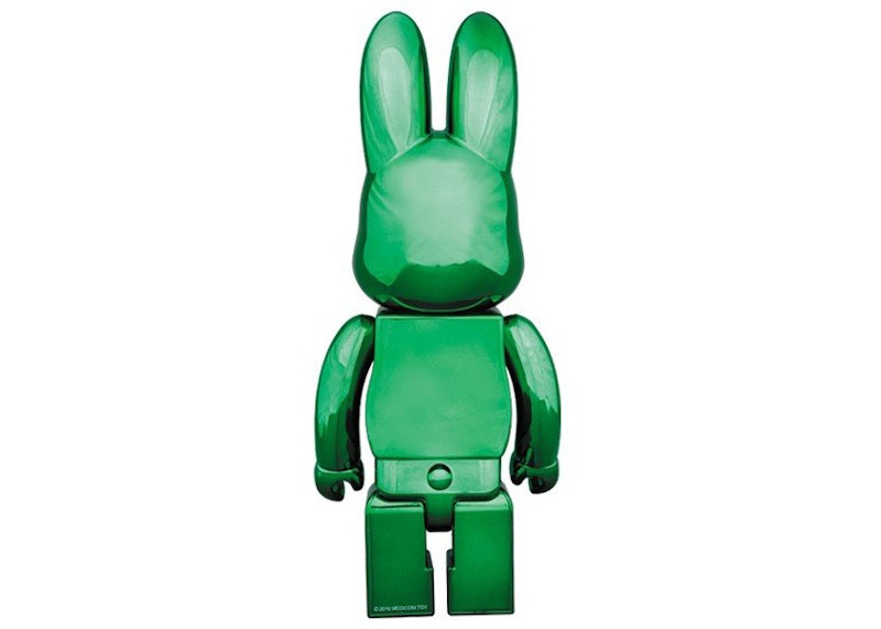 Bearbrick Bearbrick Rabbrick CHROME 400% GREEN