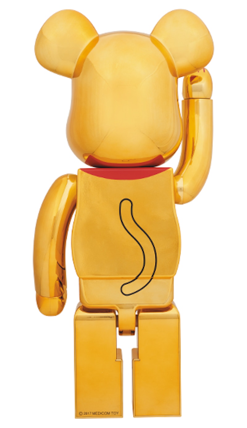 Bearbrick Beckoning Cat 1000% Gold