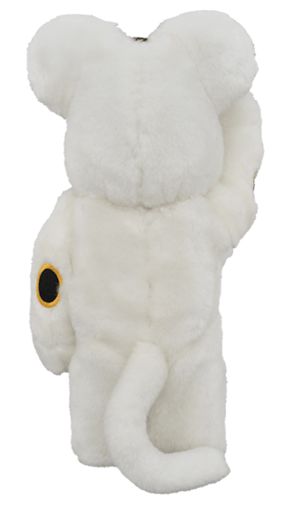 Bearbrick Beckoning Cat Costume 400% White