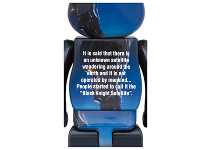 Bearbrick Black Knight Satellite 100% & 400% Set Blue