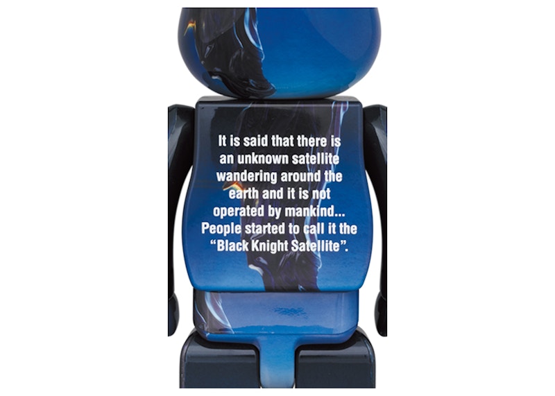 Bearbrick Black Knight Satellite 100% & 400% Set Blue
