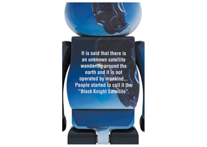 Bearbrick Black Knight Satellite 1000% Blue