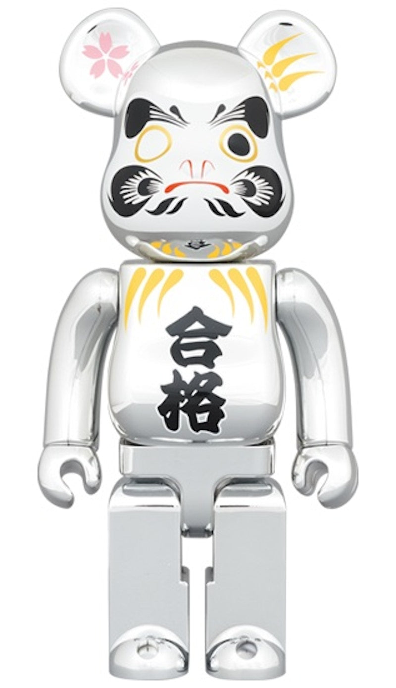 Bearbrick Bodhidharma Passed 400% Silver Plated