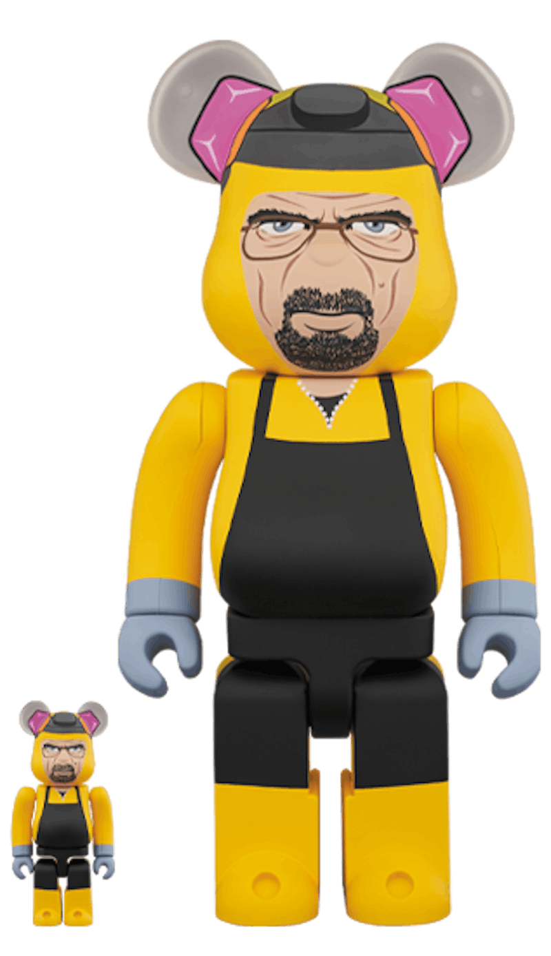 Bearbrick Breaking Bad Walter White (Chemical Protective Clothing Ver.) 100% & 400% Set