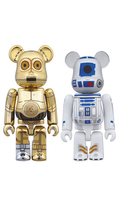Bearbrick C-3PO & R2-D2 2 Pack 100% Multi