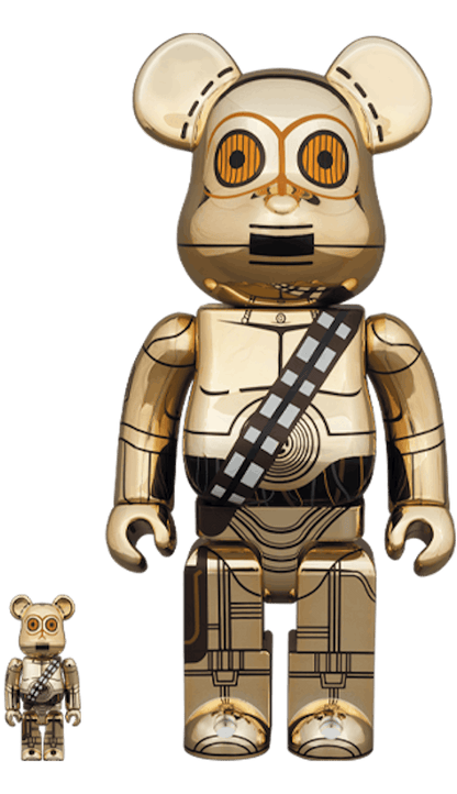 Bearbrick C-3PO (TM) (The Rise of Skywalker Ver.) 100% & 400% Set