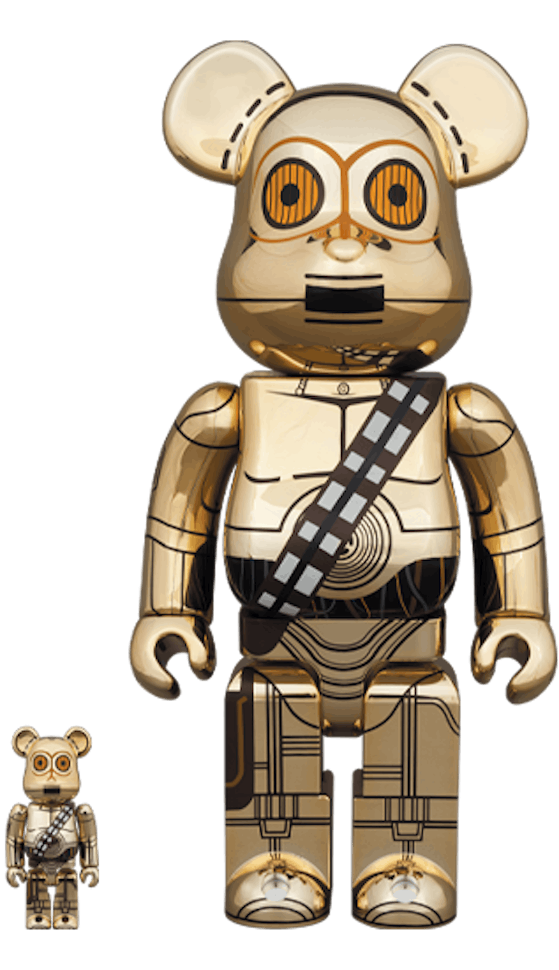 Bearbrick C-3PO (TM) (The Rise of Skywalker Ver.) 100% & 400% Set