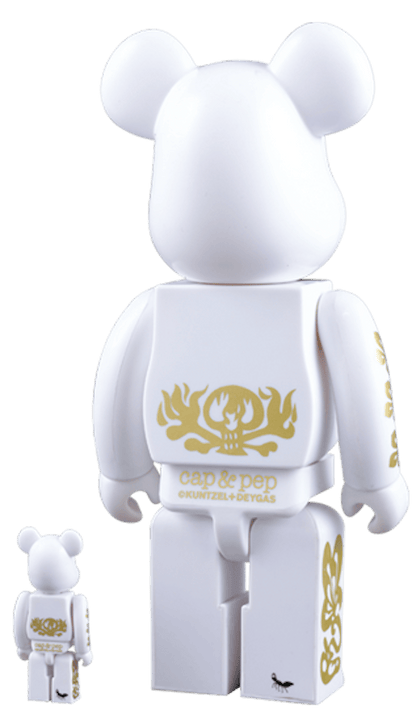 Bearbrick Cap & Pep 400% White