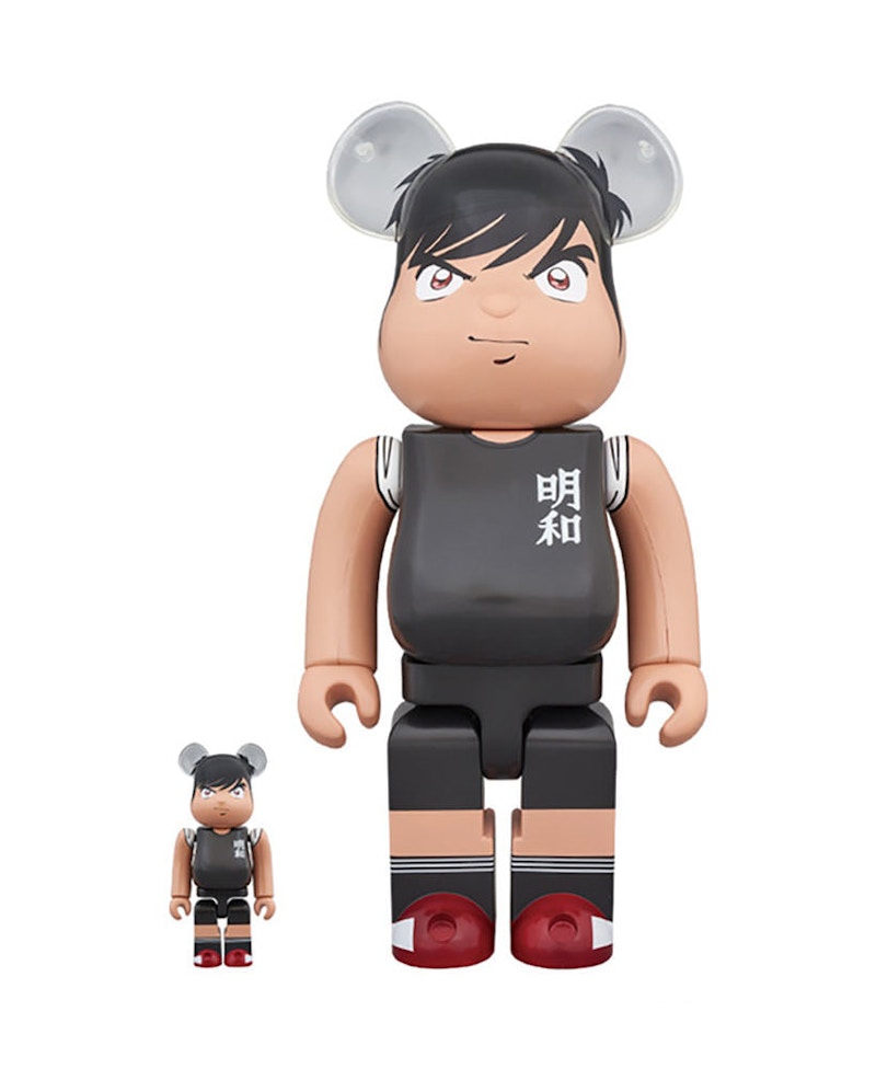 Bearbrick Captain Tsubassa Hyuga Kojiro 100% & 400% Black