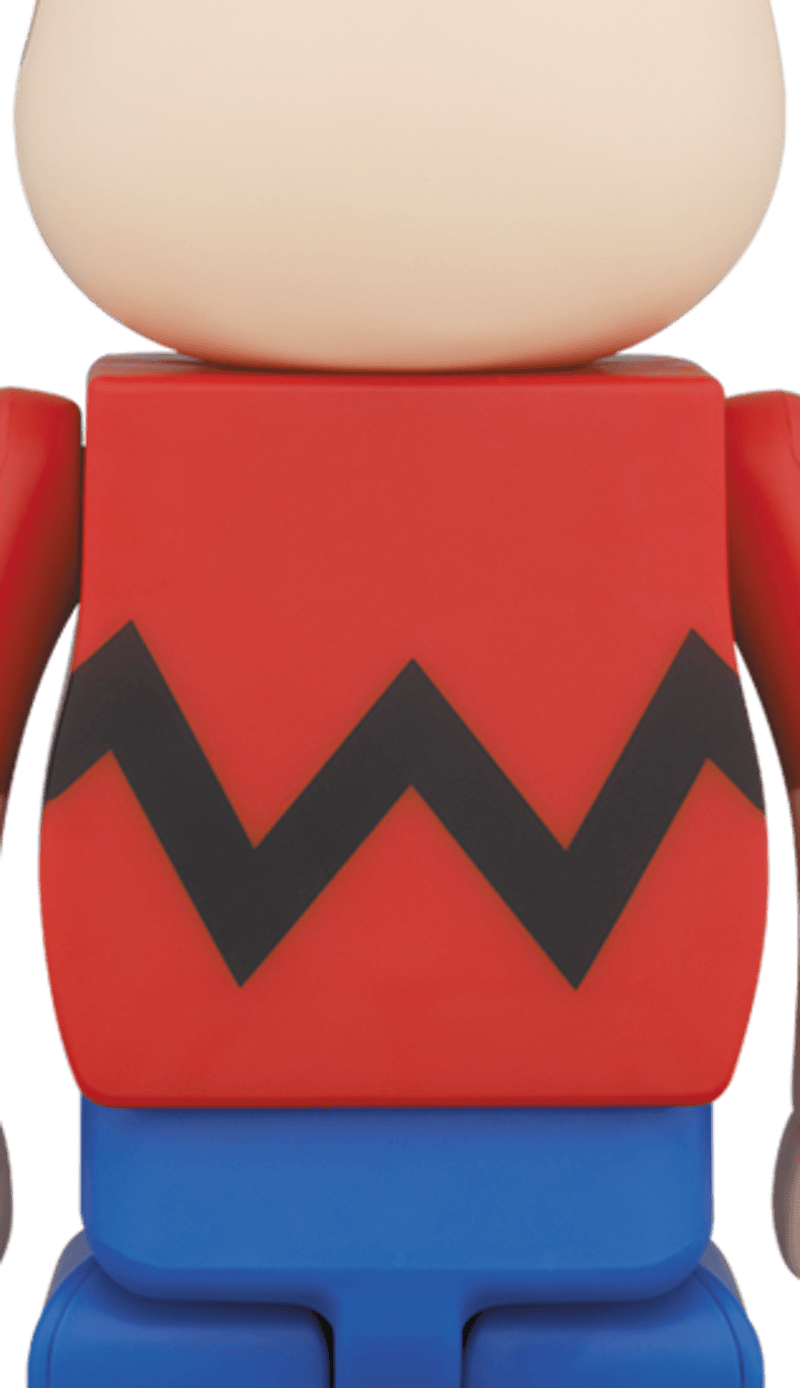 Bearbrick Charlie Brown 400% Beige/Red