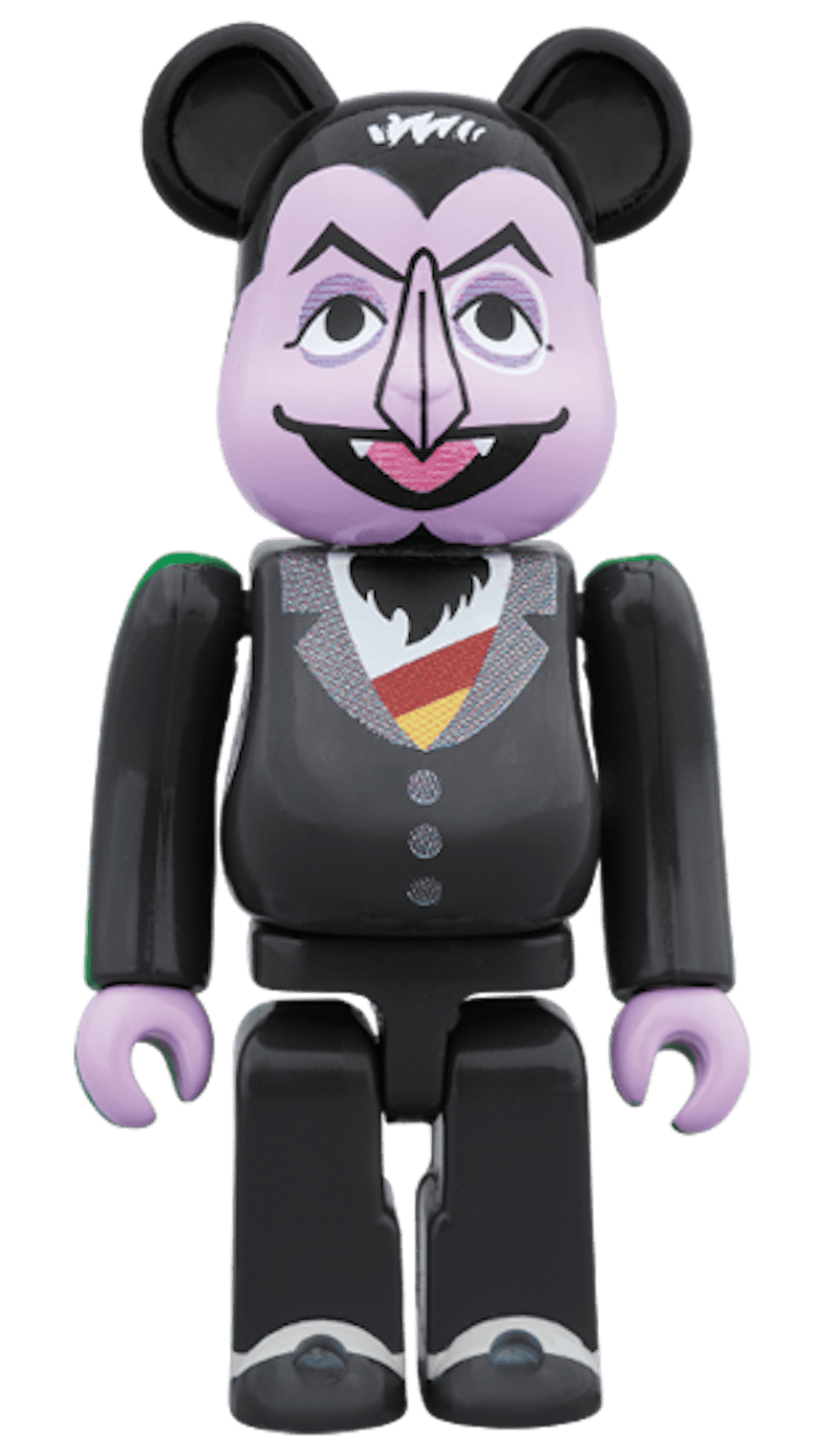 Bearbrick Count Von Count & Grover 2 Pack 100% Multi