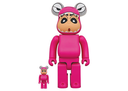 Bearbrick Crocodile Mountain 100% & 400% Set Pink