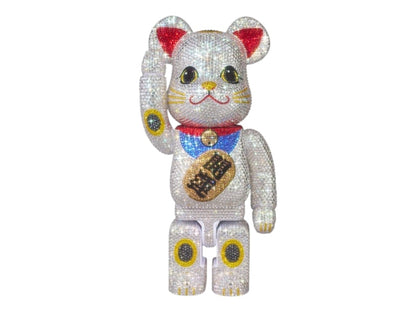 Bearbrick Crystal Decorate Lucky Cat Good Luck 400%