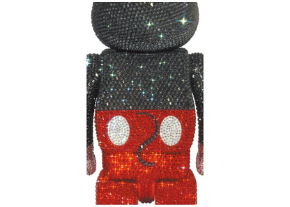 Bearbrick Crystal Decorate Mickey Mouse 400% Red & White Ver.