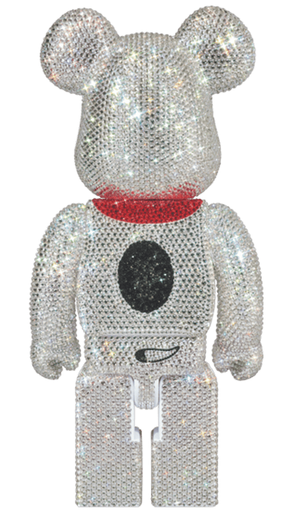 Bearbrick Crystal Decorate Snoopy 400% Crystal
