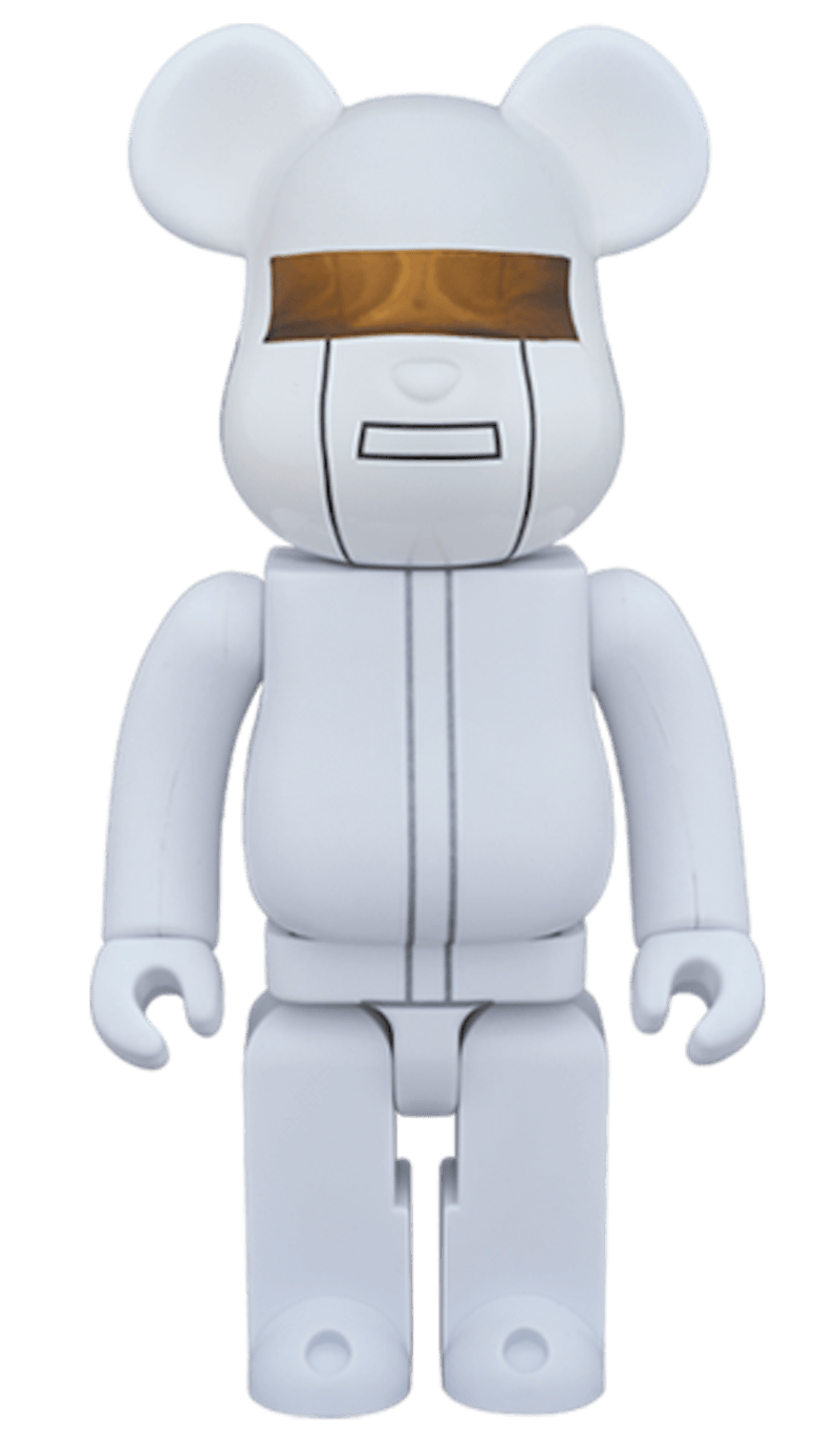 Bearbrick Daft Punk (White Suits Ver.) 400% White