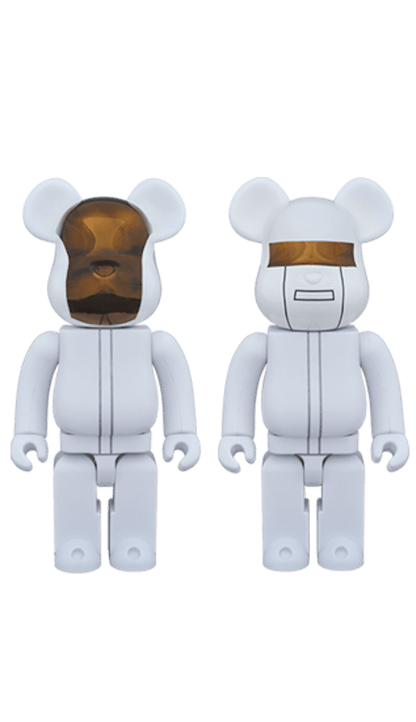 Bearbrick Daft Punk (White Suits Ver.) 400% White