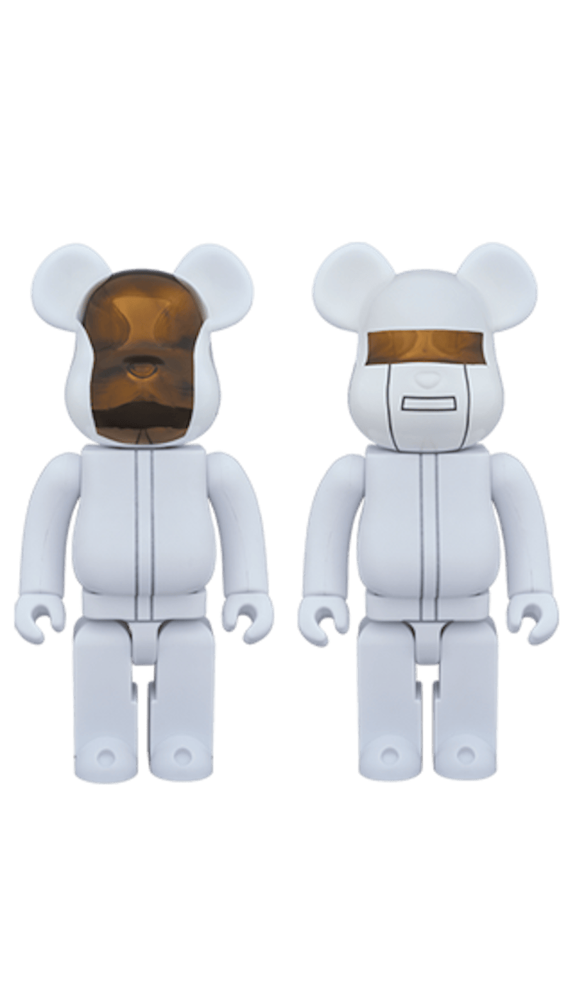 Bearbrick Daft Punk (White Suits Ver.) 400% White