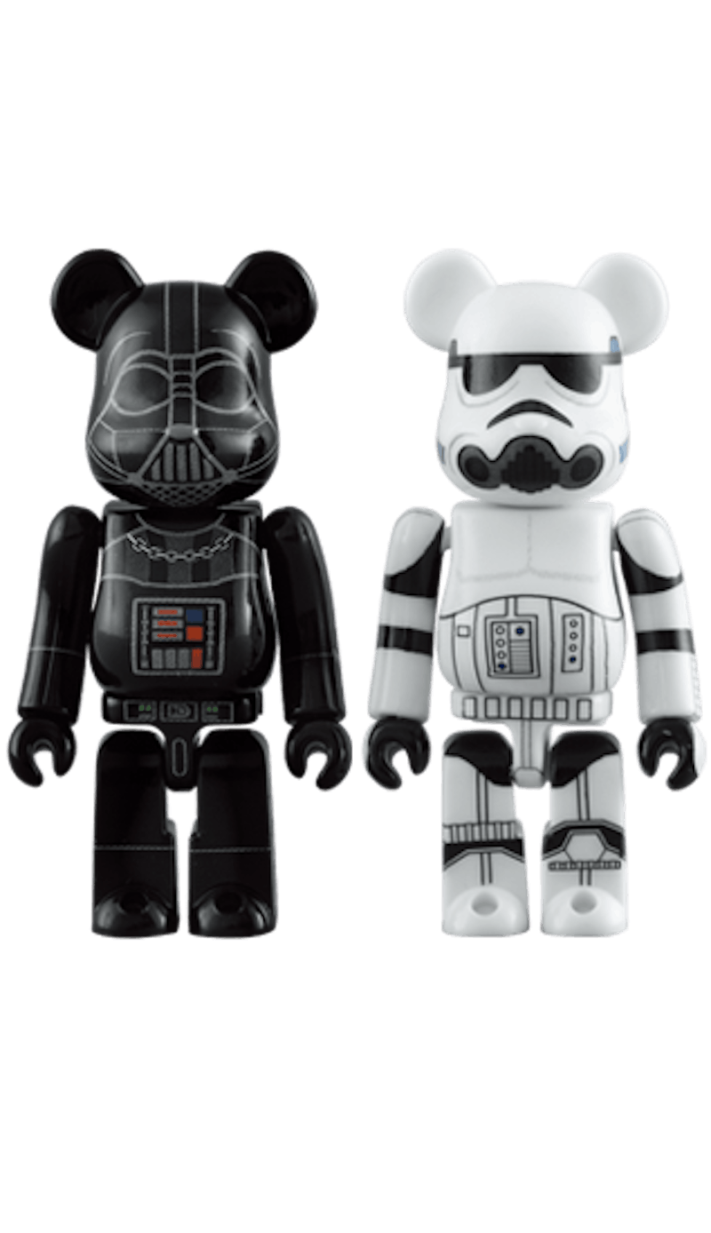 Bearbrick Darth Vader & Stormtrooper 2 Pack 100% Black