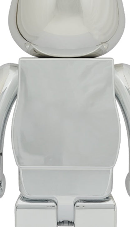 Bearbrick Daruma 1000% Silver Plated