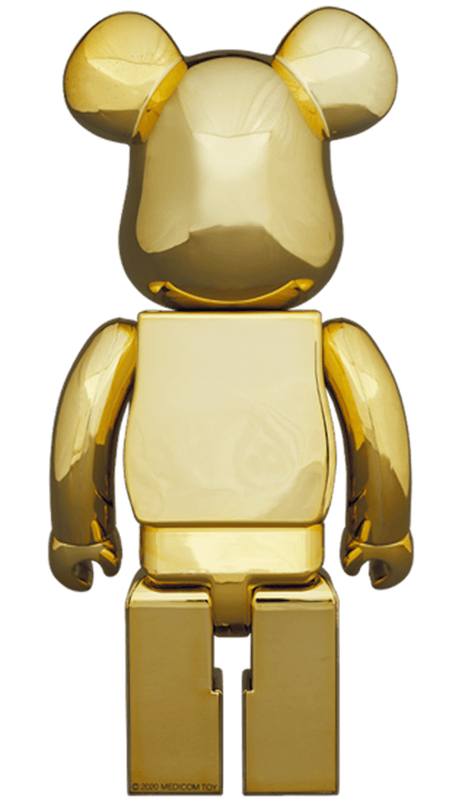 Bearbrick Daruma Pass Gold Plating 400%