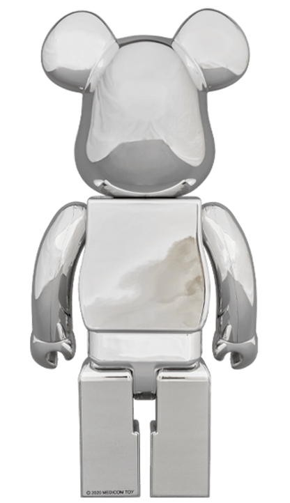 Bearbrick Daruma Silver Plated 400%
