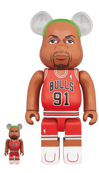 Bearbrick Dennis Rodman (Chicago Bulls) 100% & 400% Set
