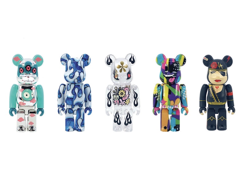 Bearbrick DesignerCon Artist Series 3 (Aaron Kai, Tara McPherson, Junko Mizuno, Sket-One and Brian Viveros) 100% (Set of 5)