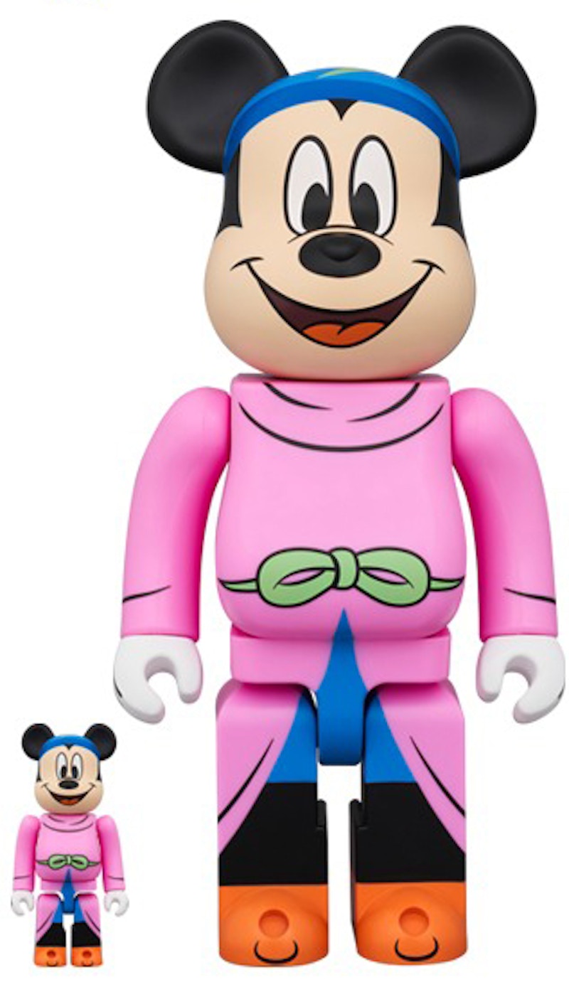 Bearbrick Disney Fantasia Sorcerer's Apprentice Mickey 100% & 400% Set