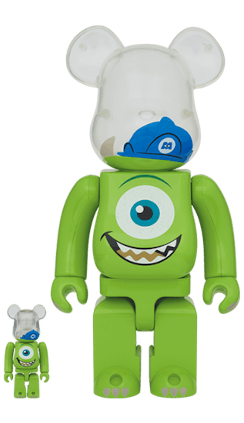 Bearbrick Disney Pixar Monsters, Inc. Mike 100% & 400% Set