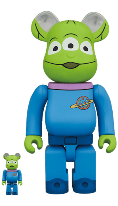 Bearbrick Disney Pixar Toy Story Alien 100% & 400% Set