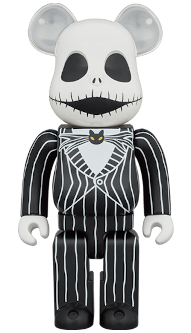Bearbrick x Disney Tim Burton's The Nightmare Before Christmas Jack Skellington 1000%