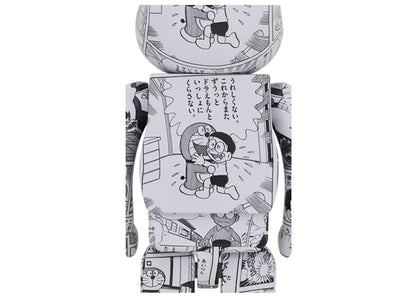 Bearbrick Doraemon (Comic Ver.) 1000% Black & White