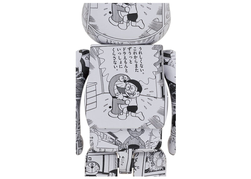 Bearbrick Doraemon (Comic Ver.) 1000% Black & White